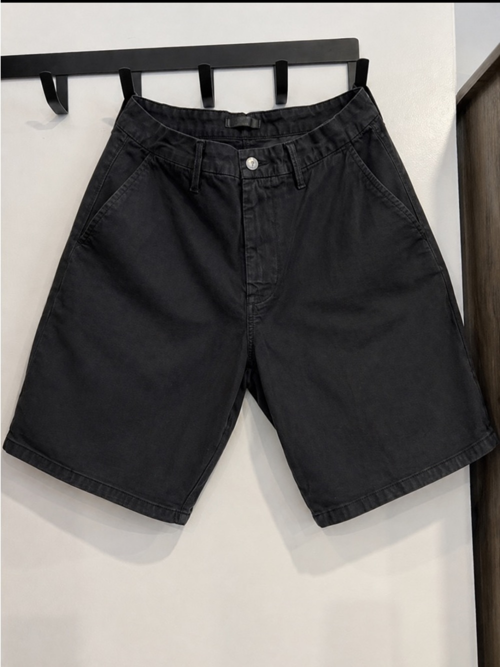 Joe's Jeans Black Casual Flat-Front Shorts